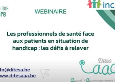 Webinaire “Les professionnels de santé face au handicap intellectuel” (20 min)